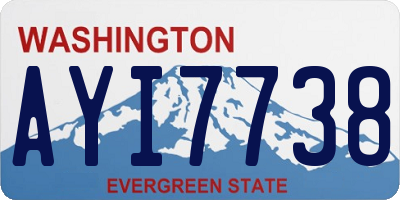 WA license plate AYI7738