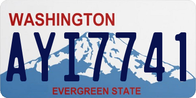 WA license plate AYI7741