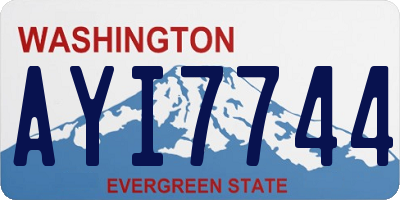 WA license plate AYI7744