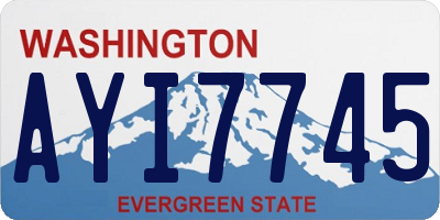 WA license plate AYI7745