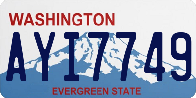 WA license plate AYI7749