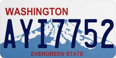 WA license plate AYI7752