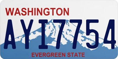 WA license plate AYI7754