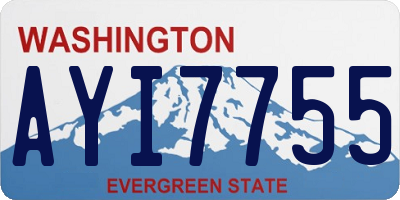 WA license plate AYI7755