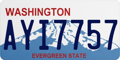 WA license plate AYI7757