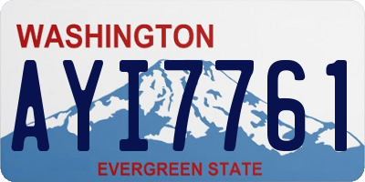 WA license plate AYI7761