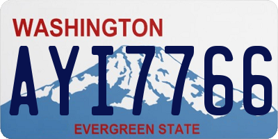 WA license plate AYI7766