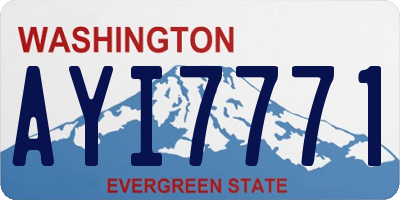 WA license plate AYI7771