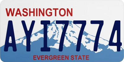 WA license plate AYI7774