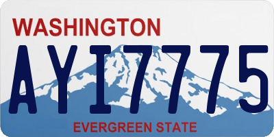 WA license plate AYI7775