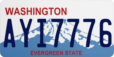 WA license plate AYI7776