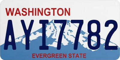 WA license plate AYI7782