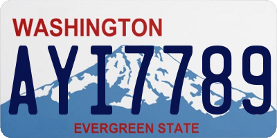 WA license plate AYI7789