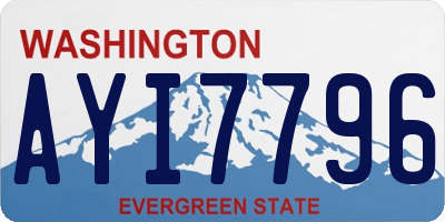 WA license plate AYI7796