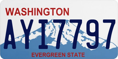 WA license plate AYI7797