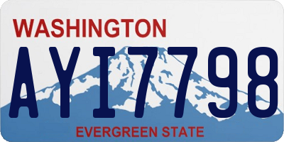 WA license plate AYI7798