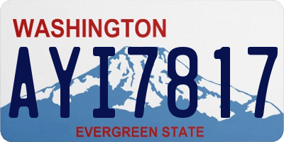 WA license plate AYI7817