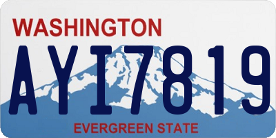 WA license plate AYI7819