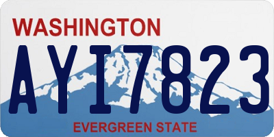 WA license plate AYI7823