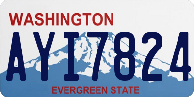 WA license plate AYI7824