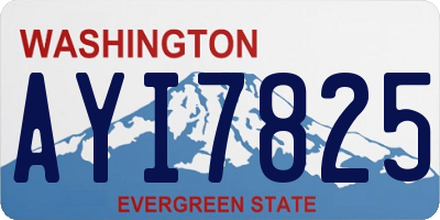 WA license plate AYI7825