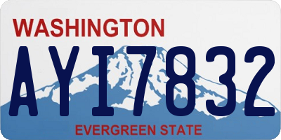 WA license plate AYI7832