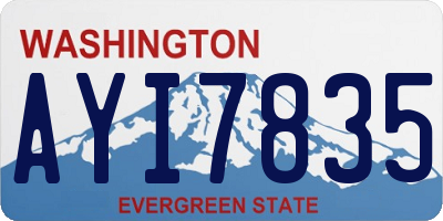 WA license plate AYI7835
