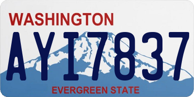 WA license plate AYI7837