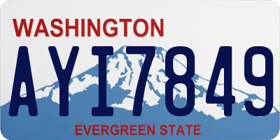 WA license plate AYI7849