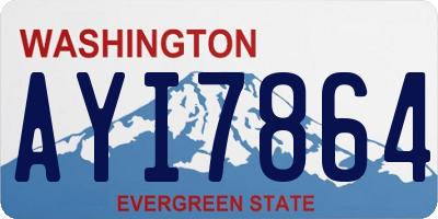 WA license plate AYI7864
