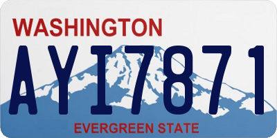 WA license plate AYI7871
