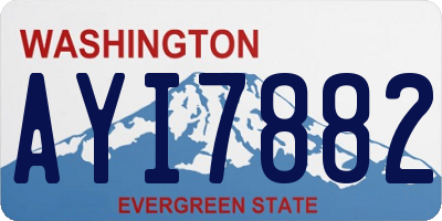 WA license plate AYI7882