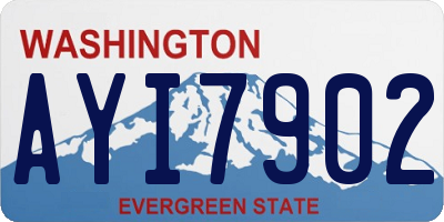 WA license plate AYI7902
