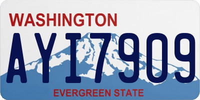 WA license plate AYI7909