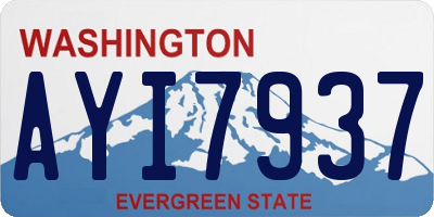 WA license plate AYI7937