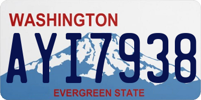 WA license plate AYI7938