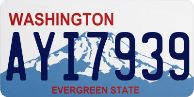 WA license plate AYI7939