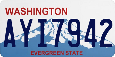 WA license plate AYI7942