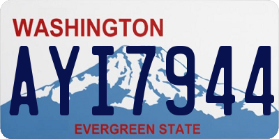 WA license plate AYI7944