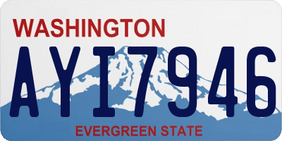 WA license plate AYI7946