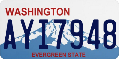 WA license plate AYI7948