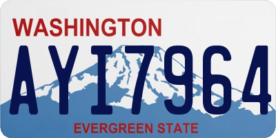 WA license plate AYI7964