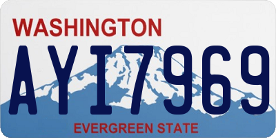 WA license plate AYI7969