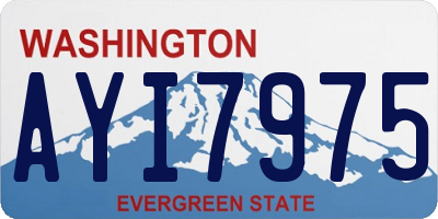 WA license plate AYI7975