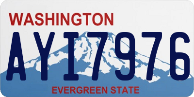 WA license plate AYI7976