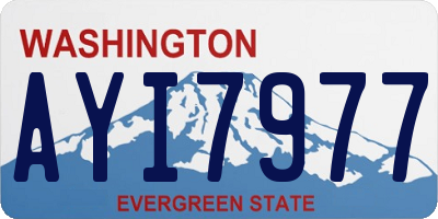 WA license plate AYI7977