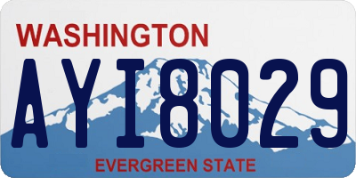 WA license plate AYI8029