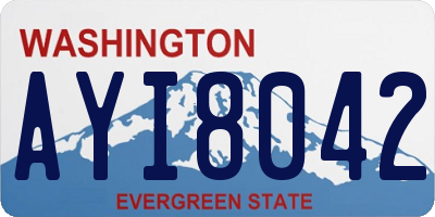 WA license plate AYI8042