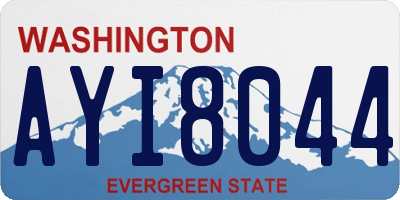 WA license plate AYI8044