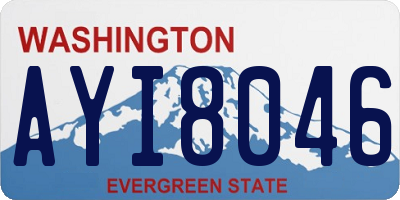 WA license plate AYI8046